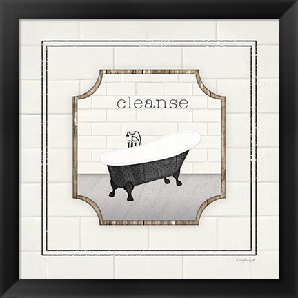 Framed Bath Cleanse Print