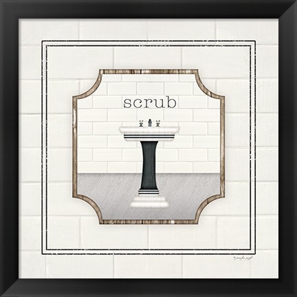 Framed Sink Scrub Print