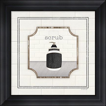 Framed Soap Scrub Print