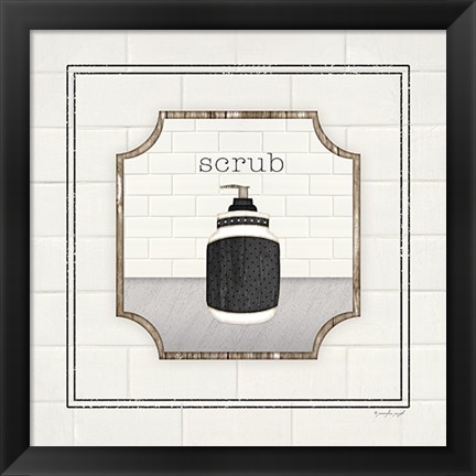 Framed Soap Scrub Print