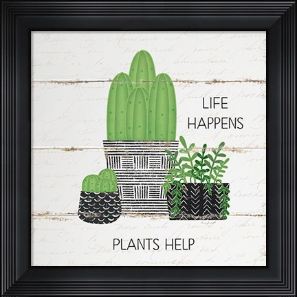 Framed Life Happens Print