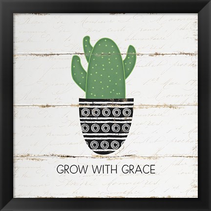 Framed Grow with Grace Print
