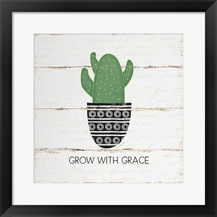 Framed Grow with Grace Print