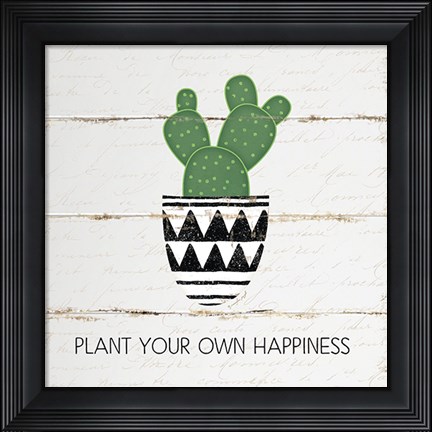 Framed Plant Happiness Print