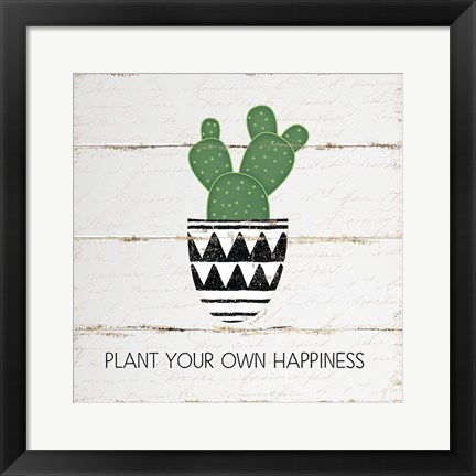 Framed Plant Happiness Print