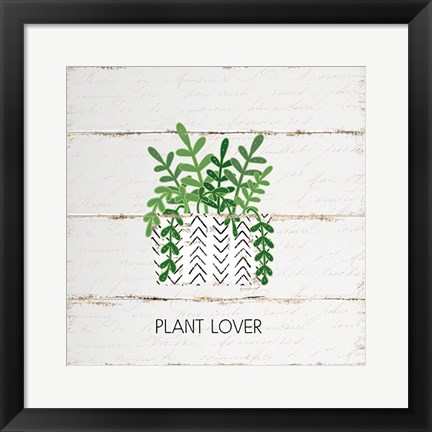 Framed Plant Lover Print