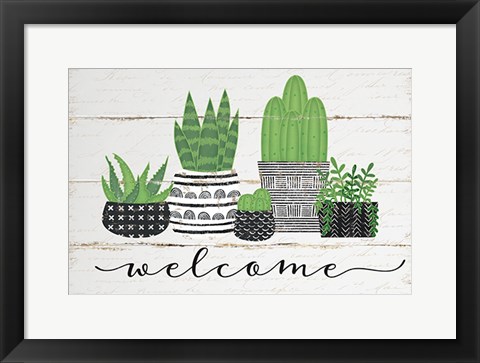 Framed Welcome Print