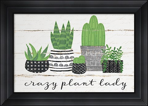 Framed Crazy Plant Lady Print
