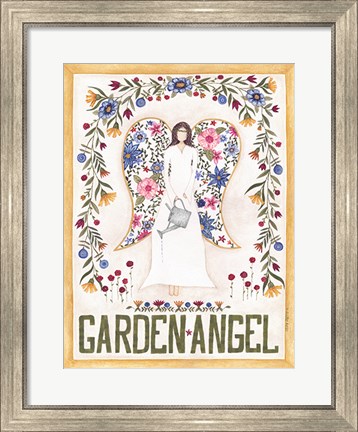 Framed Garden Angel Print