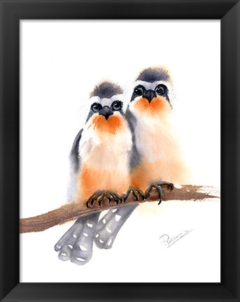 Framed Bird Buds Print