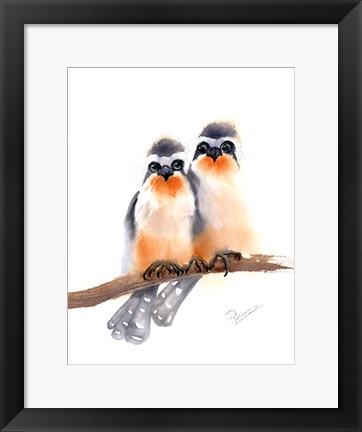 Framed Bird Buds Print