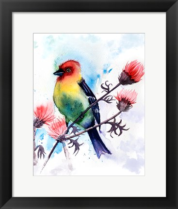 Framed Tropical Bird III Print