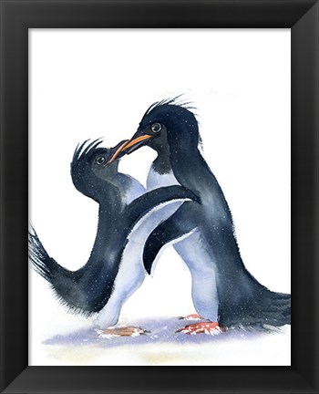 Framed Penguins Print