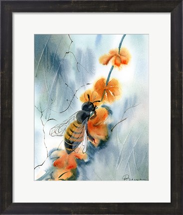 Framed Bee III Print
