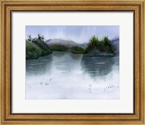 Framed Lake Scape Print