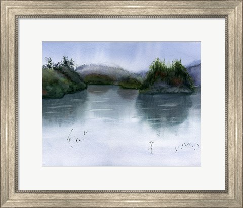 Framed Lake Scape Print
