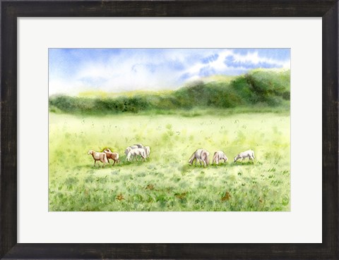 Framed Field Scape Print