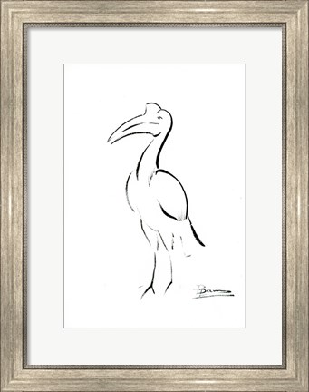Framed Bird Outline Print