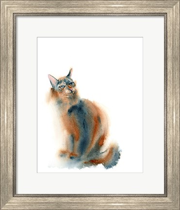 Framed Ginger Cat Print