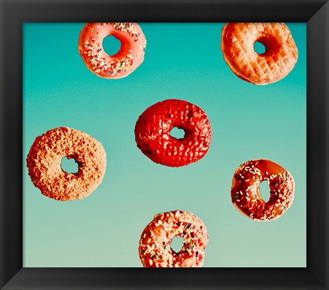 Framed Donuts Print