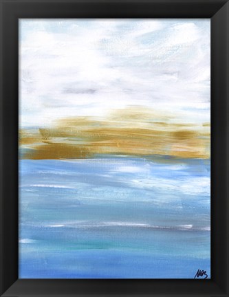 Framed Ocean Abstract I Print