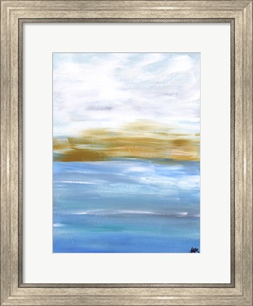 Framed Ocean Abstract I Print