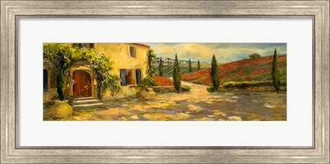 Framed Tuscan Fields Print
