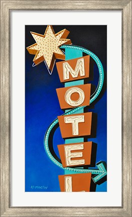 Framed Hotel Motel Print
