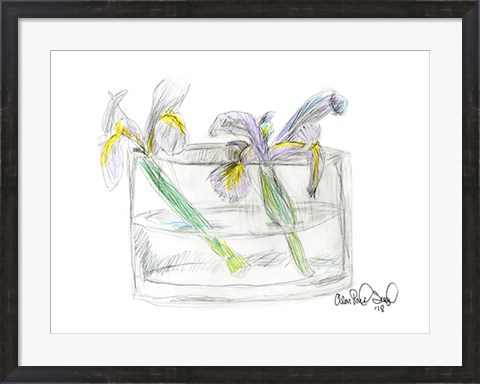 Framed Flower II Print
