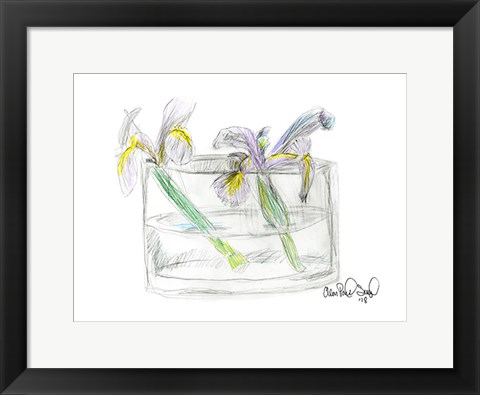Framed Flower II Print