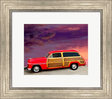 Framed Red Woody Print