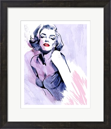 Framed Marilyn&#39;s Pose Print
