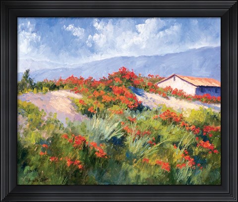 Framed Spring Poppies Print