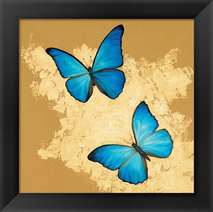 Framed Cerulean Butterfly I Print