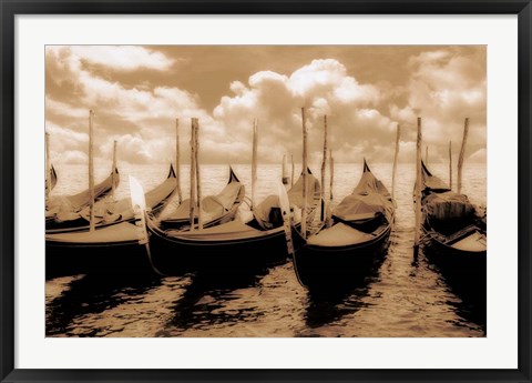 Framed Venice Gondolas Print