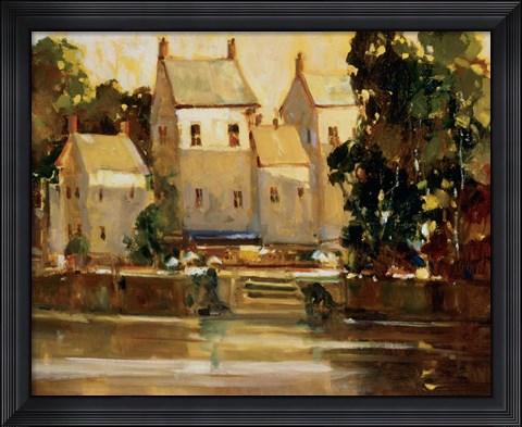 Framed Steps to the Manor Print