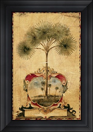 Framed Sunrise Palm Print