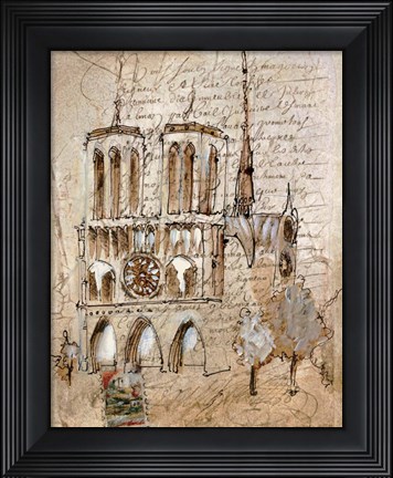 Framed Notre Dame Print