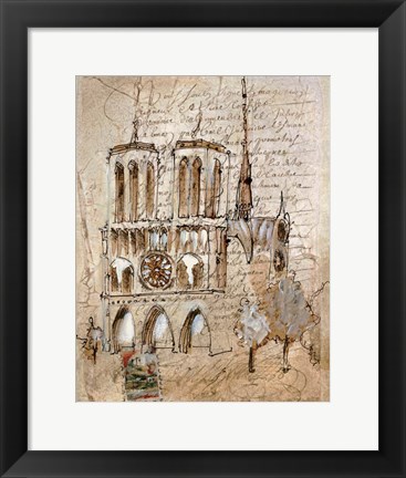 Framed Notre Dame Print