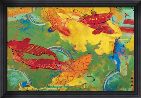 Framed Electric Jazz Print