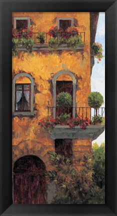 Framed Verona Balcony II Print