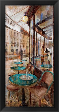 Framed Terraza Cafe de Flore Print