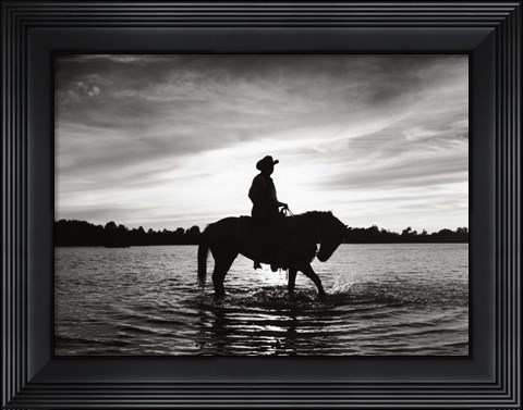 Framed Silhouettes at Sunset Print