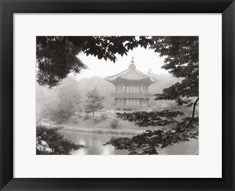 Framed Lotus Pavillion I Print