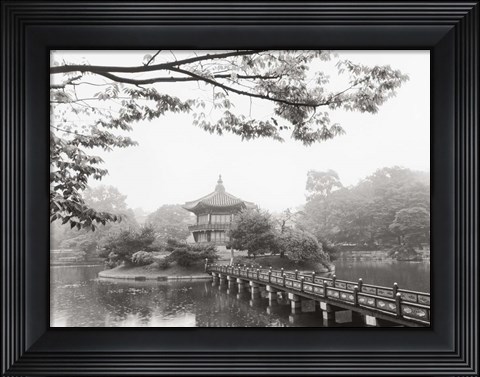 Framed Lotus Pavillion II Print