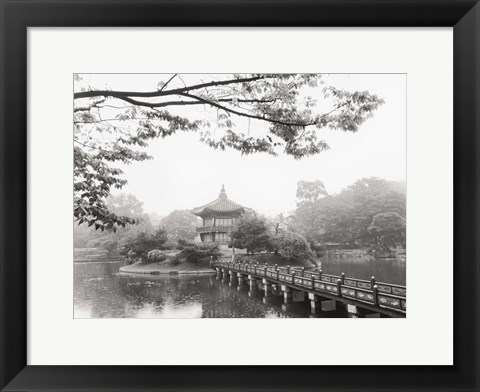 Framed Lotus Pavillion II Print