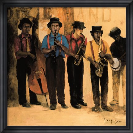 Framed Dixie Band Print