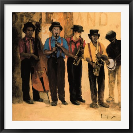 Framed Dixie Band Print