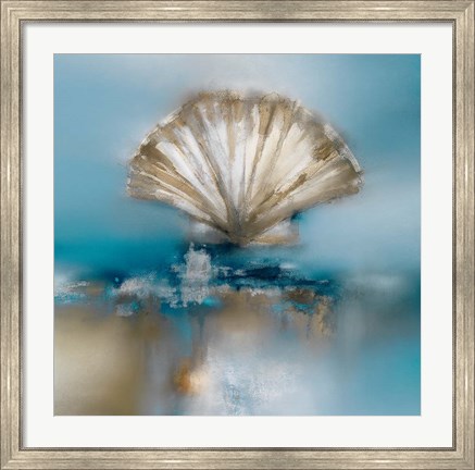 Framed Blue Shores Clam Print