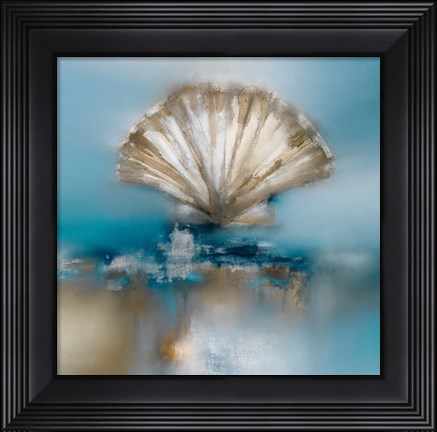 Framed Blue Shores Clam Print